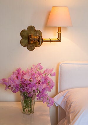 The Petal Wall Light - With Two Swing Arms: lifestyle