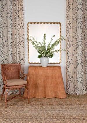 The Rattan Ripple Console - Medium: lifestyle
