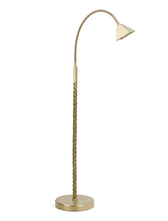 The Argo Flexi Floor Light - With Pyramid Shade