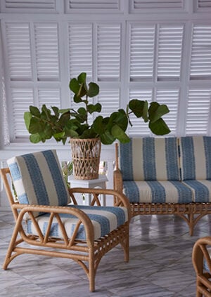 The Rattan Osiris Sofa - 2 Seater: lifestyle