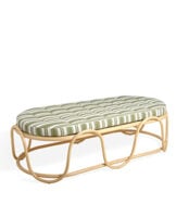The Rattan Ribbon Bench