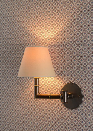 The Tudor Rose Wall Light - With One Swing Arm: lifestyle