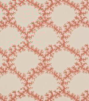 Seaweed Lattice Wallpaper - Ruskin Pink