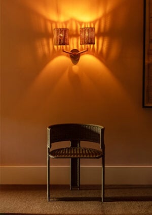 The Rattan Nijinsky Chair: lifestyle