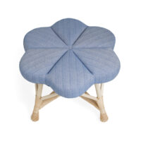 The Rattan Upholstered Venus Stool gallery