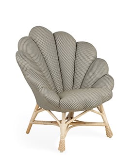 The Rattan Upholstered Venus Chair