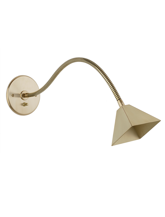 The Flexi Wall Light - With Pyramid Shade