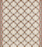 Trellis Twine - Jamawar - Stone Linen