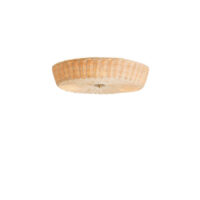 The Rattan Disc Flush Ceiling Light gallery