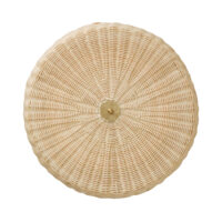 The Rattan Disc Flush Ceiling Light gallery