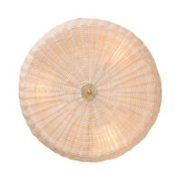 The Rattan Disc Flush Ceiling Light gallery