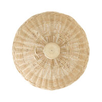 The Rattan Scallop Hanging Light - Small With Chain gallery