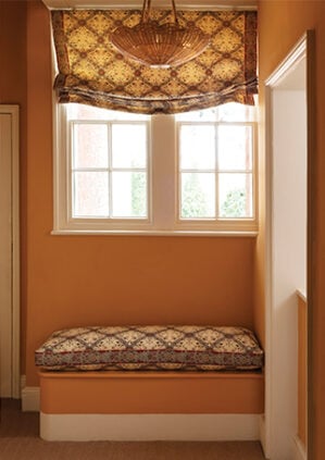 The Rattan Scallop Hanging Light - Small With Rope: lifestyle