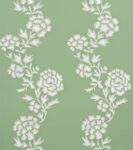 Charlotte Johnstone - Mawar Wallpaper - Ivory On Hart Green