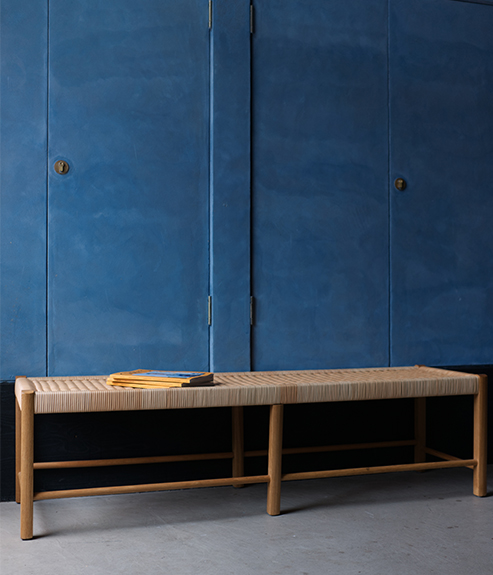 Soane's bespoke Loggia Bench in the Crafts Council collection. Image by Elijah Serumaga 