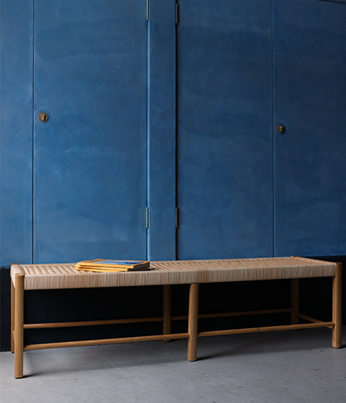 Soane's bespoke Loggia Bench in the Crafts Council collection. Image by Elijah Serumaga