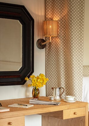 David Netto - The Rattan Lourmarin Wall Light: lifestyle