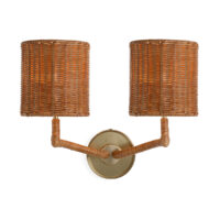 David Netto - The Double Rattan Lourmarin Wall Light gallery