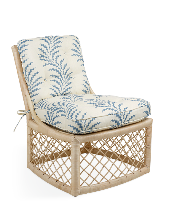 The Rattan Hurlingham Slipper Chair Soane Britain