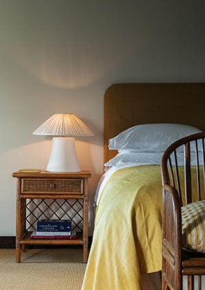 The Rattan Hurlingham Bedside Table: lifestyle
