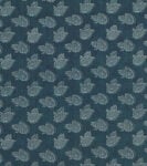 Burdur Leaf - Indigo - Linen