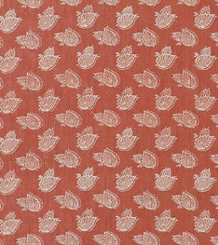 Burdur Leaf - Sorolla Red - Linen