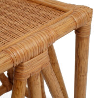 The Rattan Osiris Side Table – Low gallery