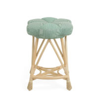 The Rattan Upholstered Venus Counter Height Stool gallery