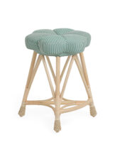 The Rattan Upholstered Venus Counter Height Stool