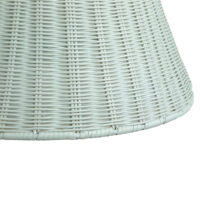 The Single Rise And Fall Ceiling Light - With Rattan Shade gallery