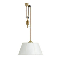 The Single Rise And Fall Ceiling Light - With Vellum Shade gallery