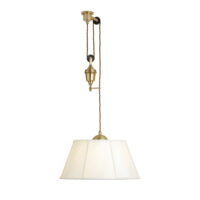 The Single Rise And Fall Ceiling Light - With Vellum Shade gallery