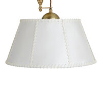 The Single Rise And Fall Ceiling Light - With Vellum Shade gallery