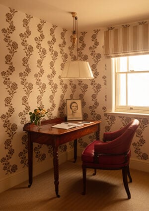 The Single Rise And Fall Ceiling Light - With Vellum Shade: lifestyle