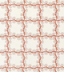 Espalier Square - Terracotta - Ivory Linen
