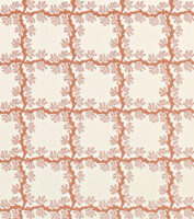Espalier Square Wallpaper - Terracotta