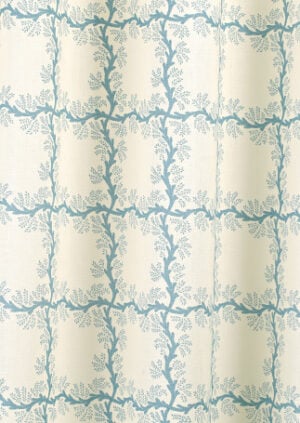 Espalier Square - Azure - Ivory Linen: lifestyle