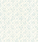Lucknawi Flower - Blue - Ivory Linen