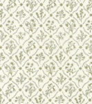 Lucknawi Flower - Moss - Ivory Linen