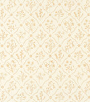 Lucknawi Flower - Straw - Ivory Linen