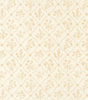 Lucknawi Flower - Straw - Ivory Linen
