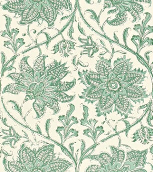 Palampore Blossom Wallpaper - Emerald