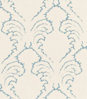 Pineapple Frond - Azure - Ivory Linen