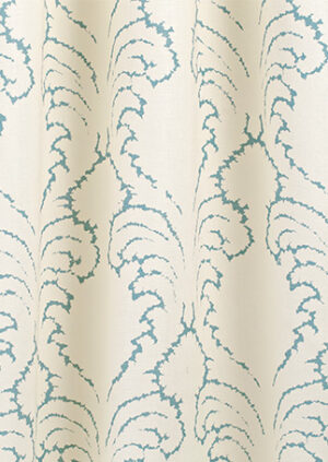 Pineapple Frond - Azure - Ivory Linen: lifestyle