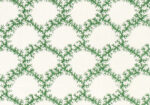Seaweed Lattice - Emerald - Ivory Linen
