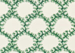 Seaweed Lattice Wallpaper - Emerald