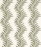 Scrolling Fern Frond Wallpaper - Moss