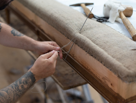Soane Craftsmanship: Uphostering