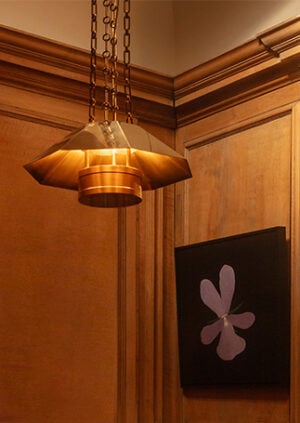 The Etienne Hanging Light - With Chain: lifestyle