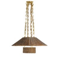 The Rattan Etienne Hanging Light - With Chain gallery
